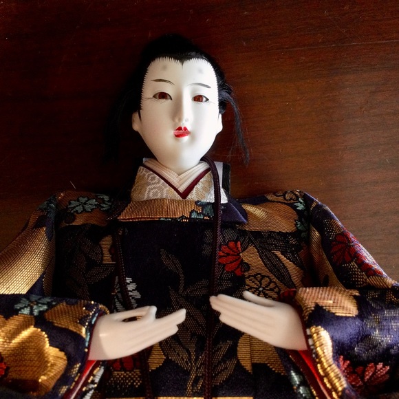 Vintage Japanese Hina Dolls Emperor and Empress Dolls - Picture 6 of 16